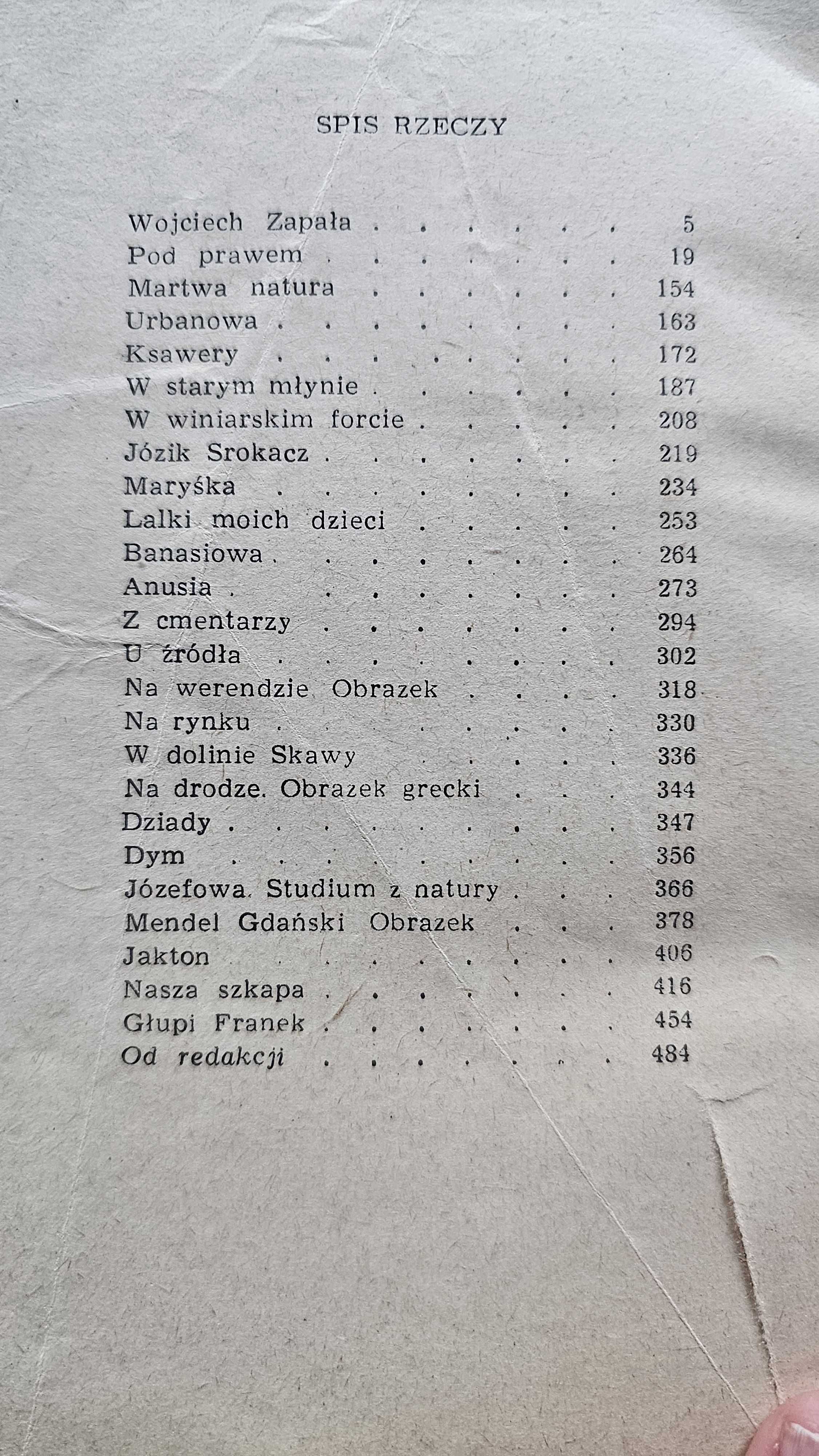 A2 Maria Konopnicka - Nowele Czytelnik 1968 spis treści