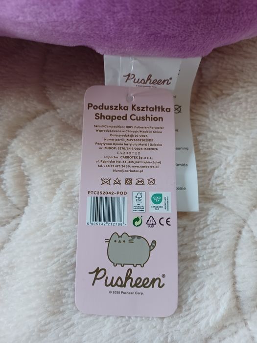 Nowa poduszka kształtka z kotkiem Pusheen