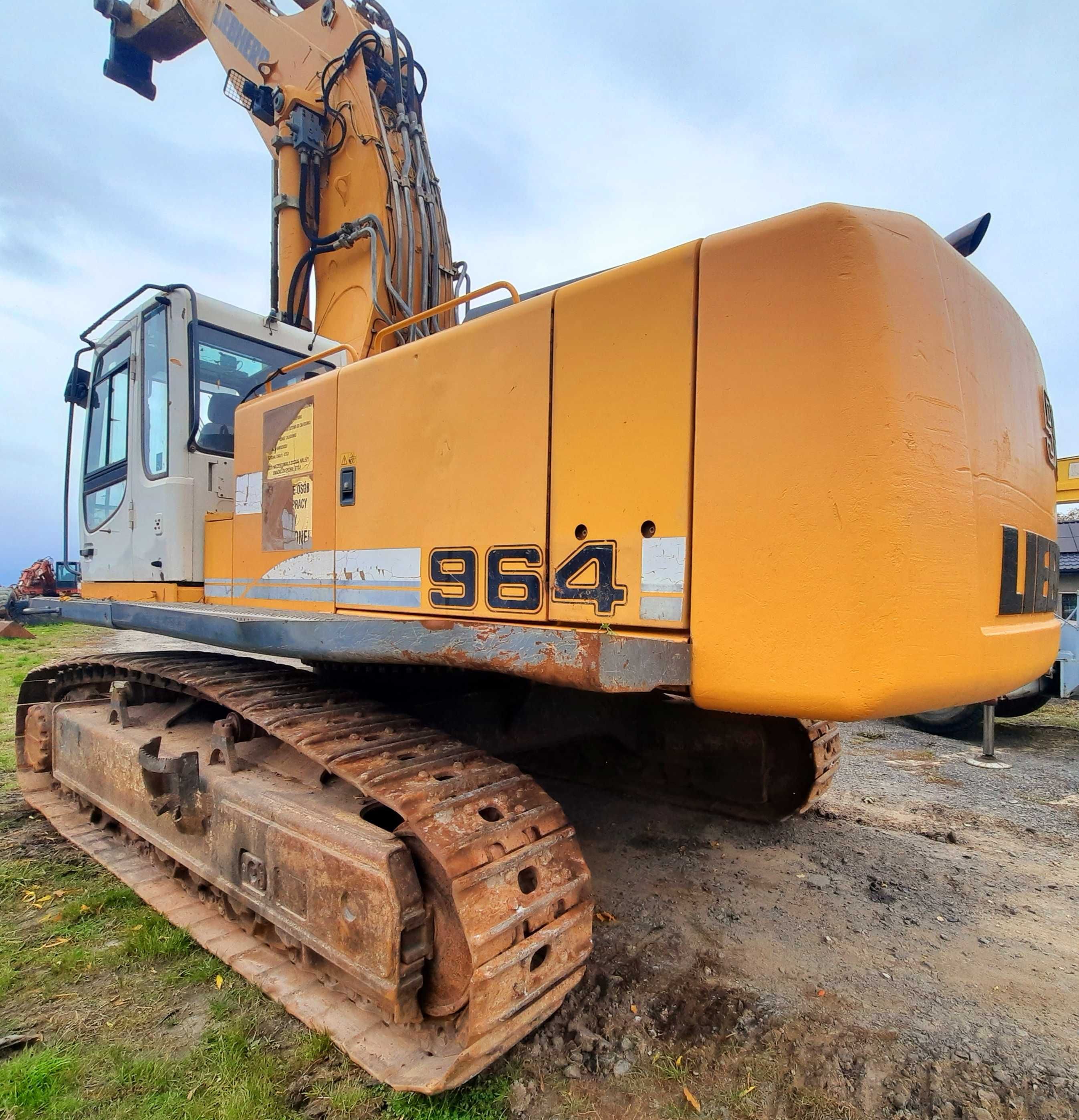 koparka liebherr 964 c 974c ramie kopiące boom banan