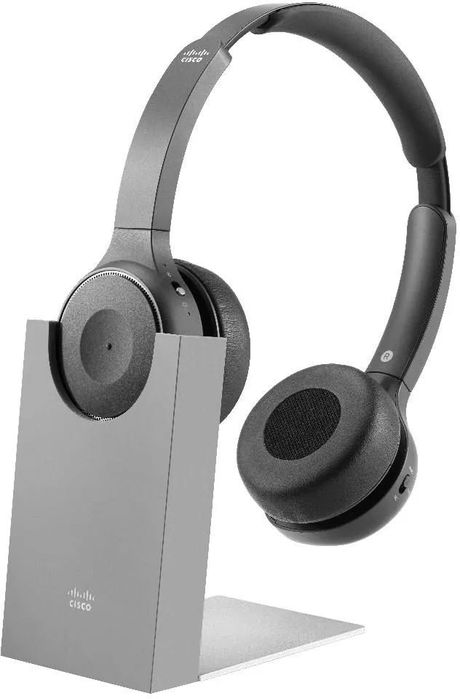 NOWE Słuchawki bezprzewodowe Cisco Headset 730, ANC, Bluetooth, Stacja