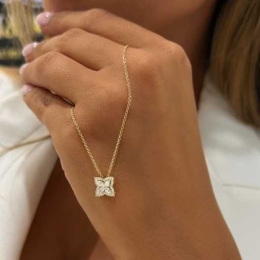 Naszyjnik złoty z diamentami Belissima