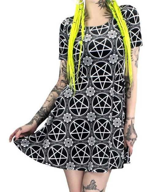 Sukienka KILLSTAR goth pentagram witch alternative