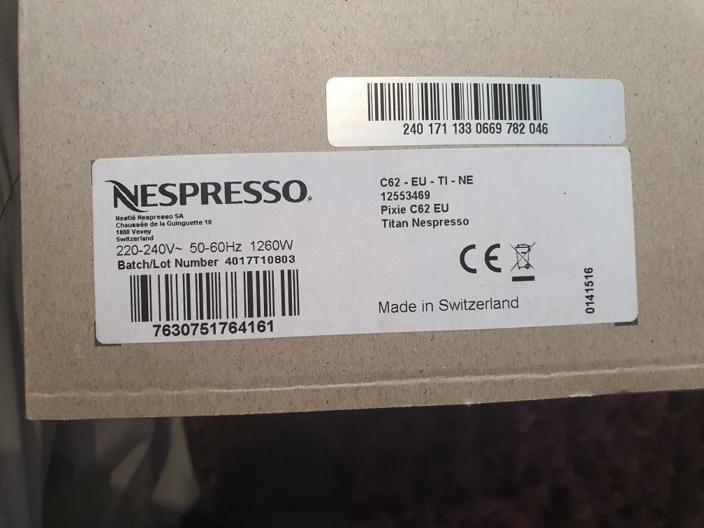 Maquina café  Nespresso Pixie Cinza-Nova
