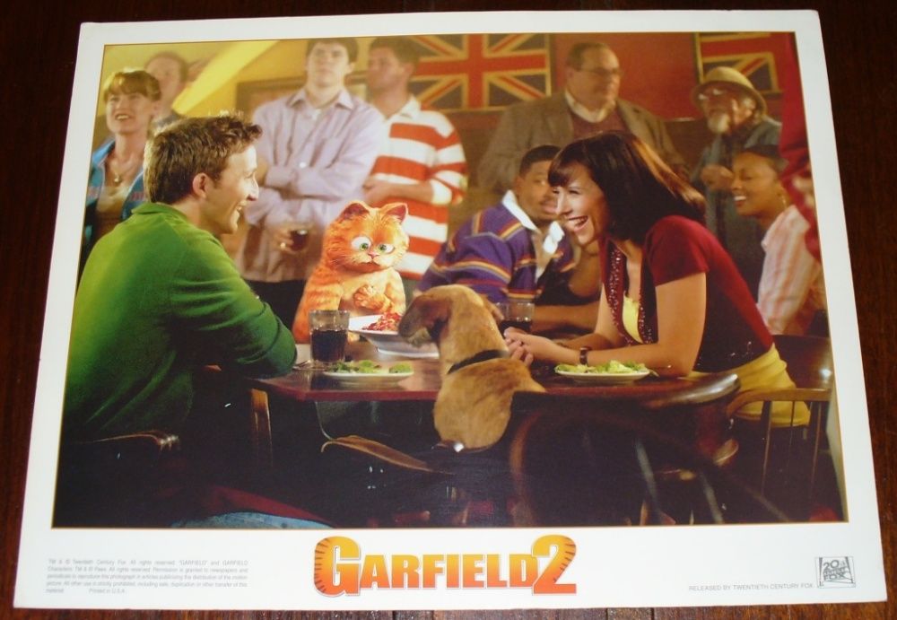 cartaz de cinema; Garfield 2 - com Jennifer Love Hewitt, Bill Murray