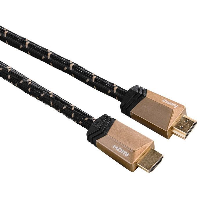 Hama Kabel HDMI 2.1, 8K, 100 Mbit/s, 3m czarny/kawowy OUTLET