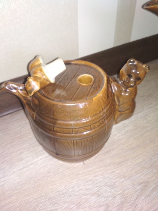 Сервиз чайный Медведи, мишки,советский, СССР, керамика, майолика,