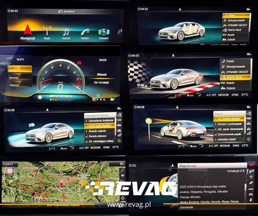 Mercedes przeróbka i kodowanie lamp i nawigacji z USA i KANADY na EU