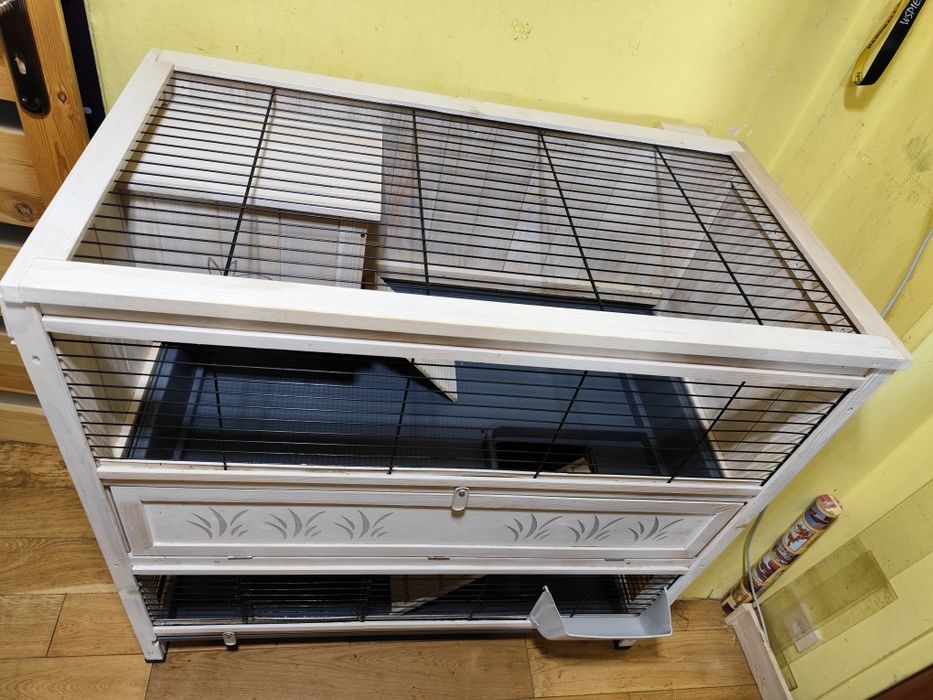 Klatka 2 poziomowa dla świnek/królików itd.