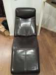 Chaise Lounge em couro