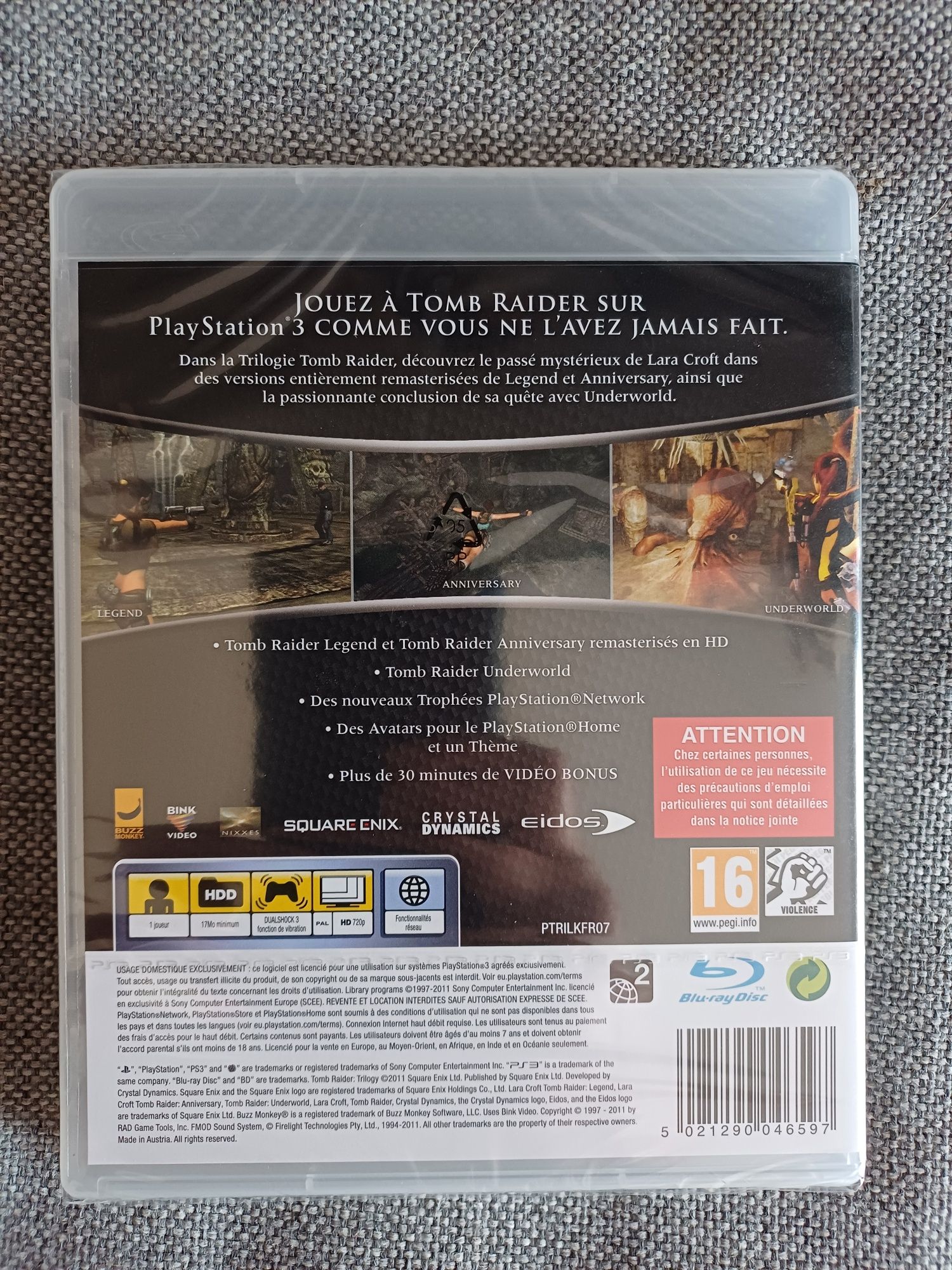Tomb Rader Trilogy Classics HD Collection PS3 nowa w folii