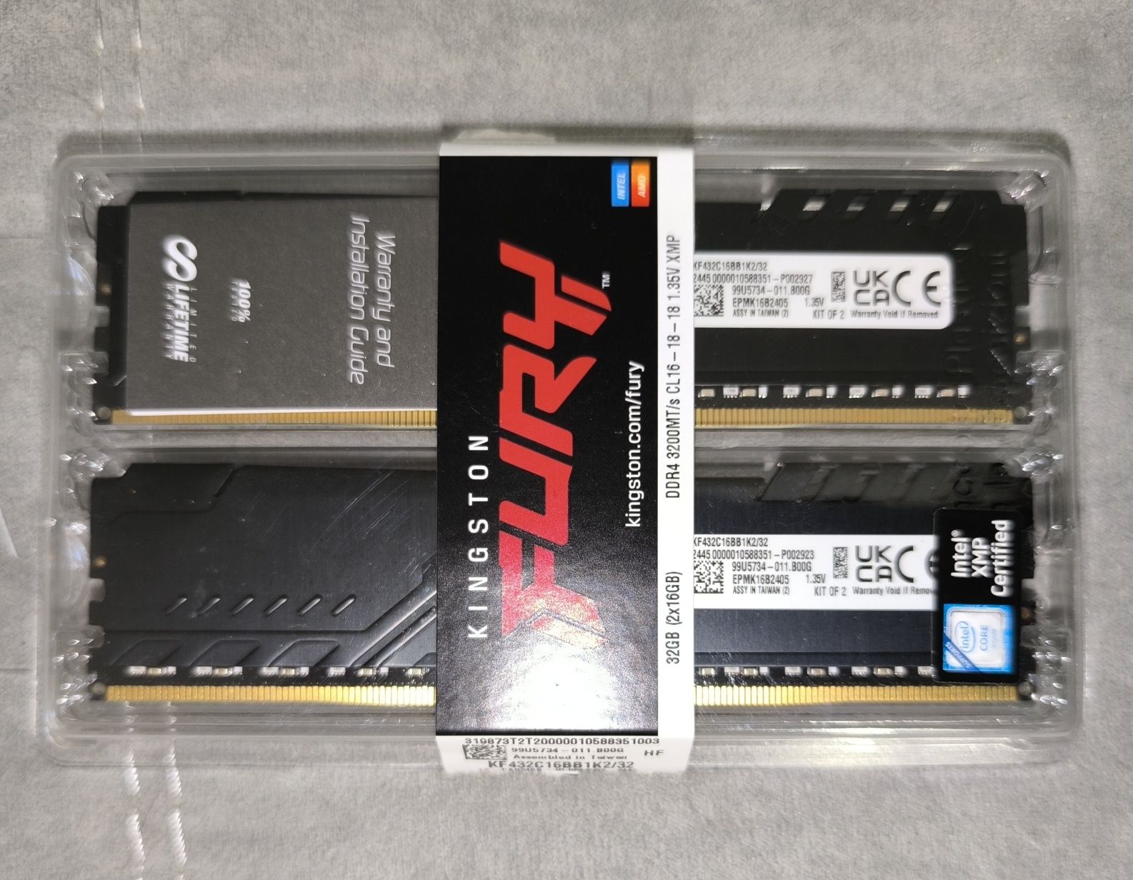 Оперативна пам’ять Kingston  DDR4 32 Gb  (KF432C16BB1K2/32)