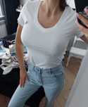 Biały T-shirt Calvin Klein