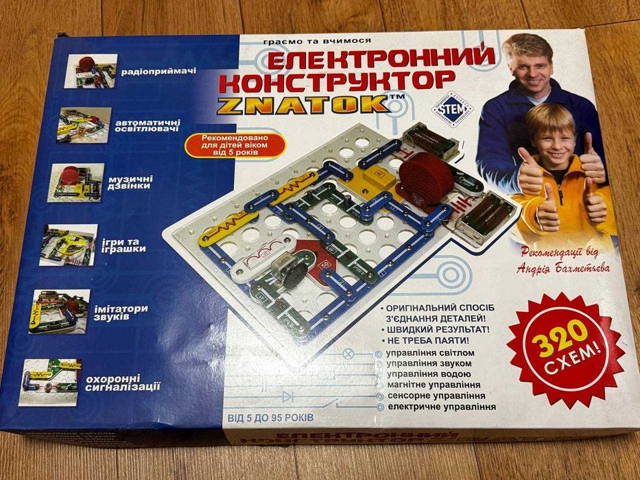 Електронний конструктор Znatok Електронний, 320 схем
