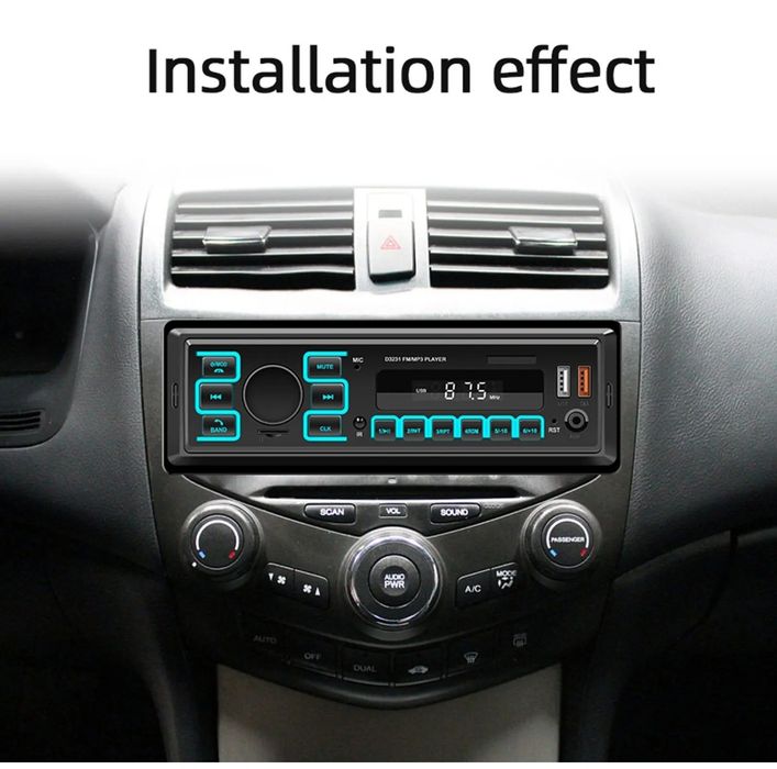 Rádio 1din Stereo USB com App FM Cartão BLUETOOTH novo