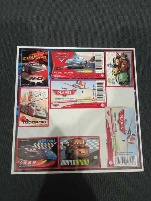 Naklejki dla chłopca The Cars i Samoloty