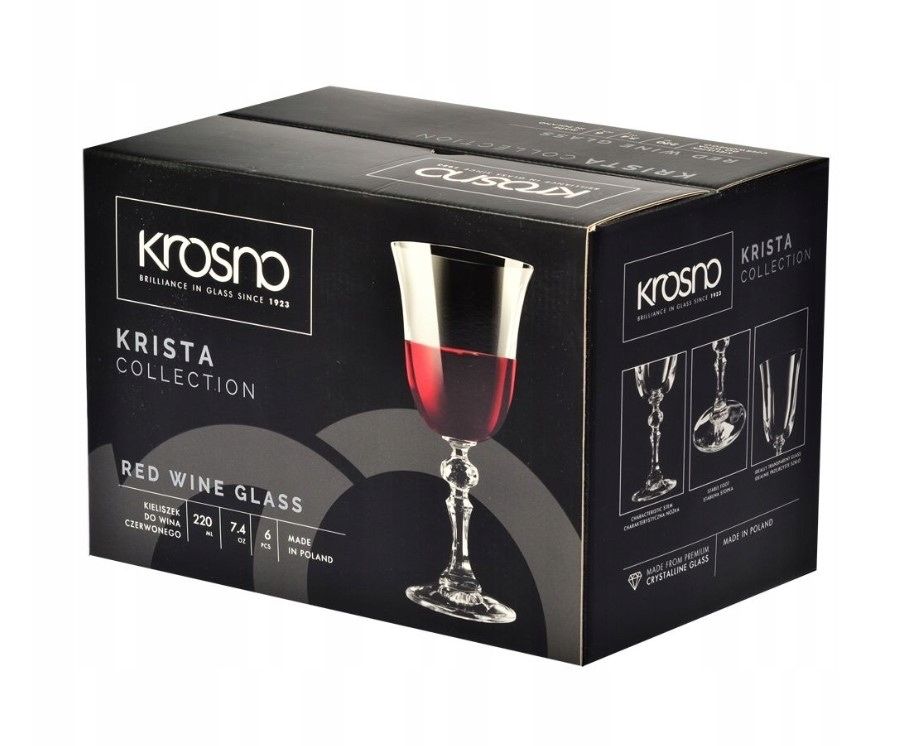 Krosno Prestige kieliszki do wina czerownego 220ml
