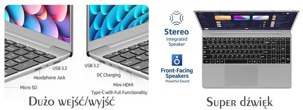 Notbook Intel N95 15,6", 12GB RAM, 256GB SSD M2