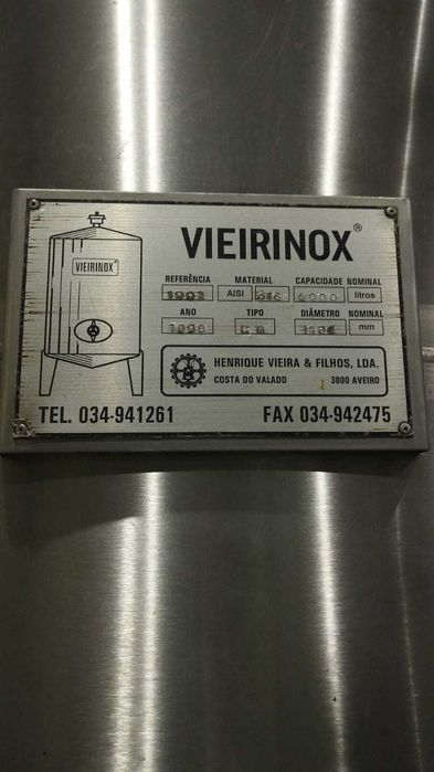 Cuba INOX Gaseificação 5000 L
