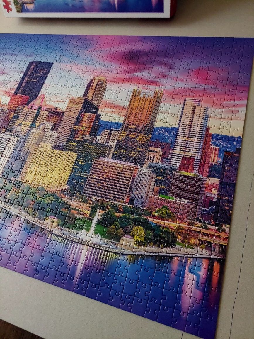 Puzzle 1000 elementów Pittsburgh Pensylwania Trefl kompletne