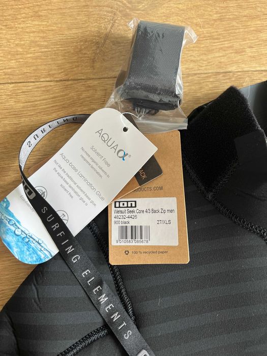 Nowa pianka męska ION Seek Core 4/3 Back Zip - black - 27/XLS