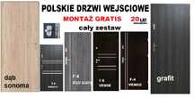 Drzwi WEJŚCIOWE do mieszkania z MONTAŻEM zewnętrzne wewnątrzklatkowe