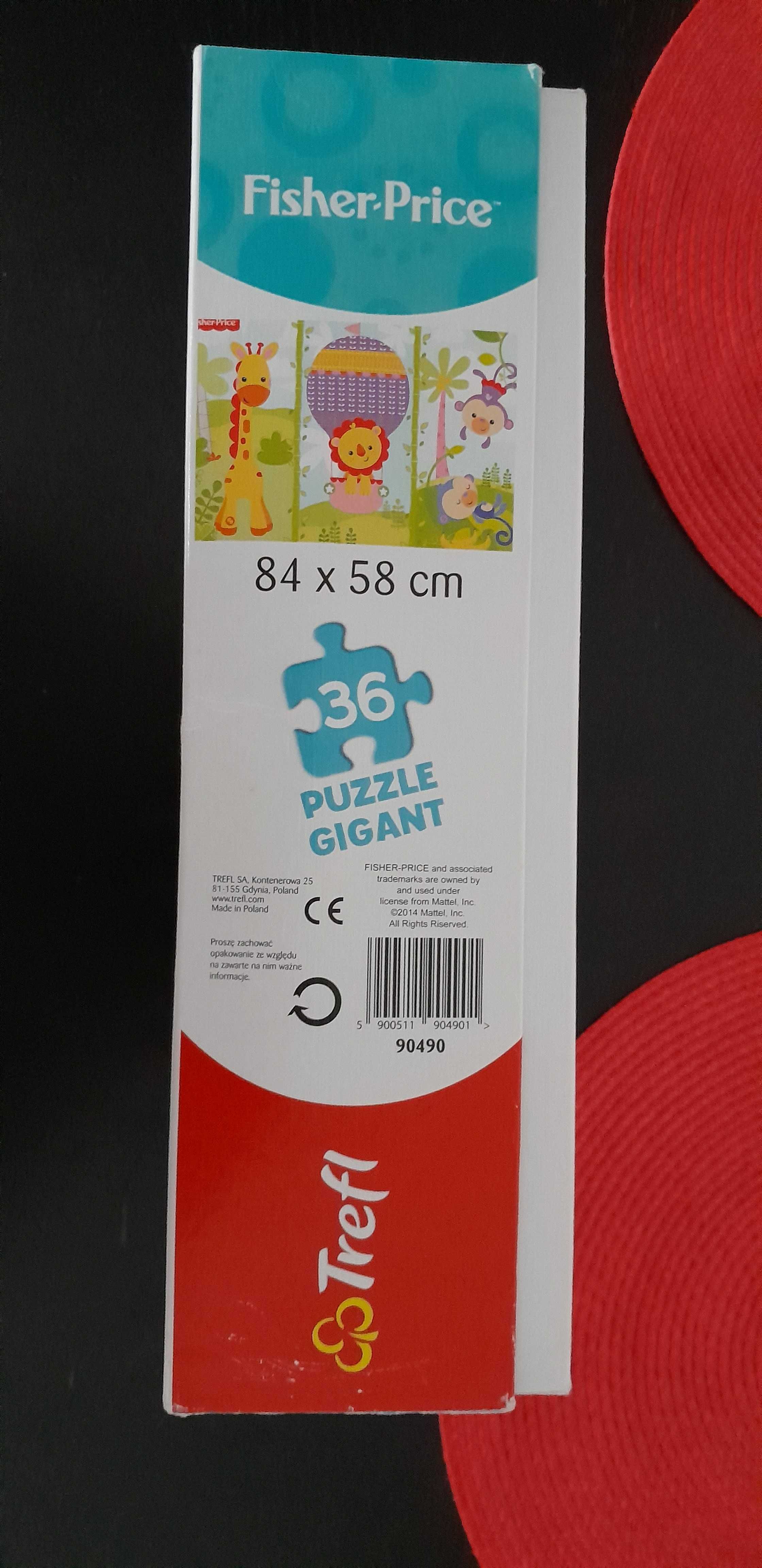 Puzzle Fisher-Price Trefle 36 elementów Gigant