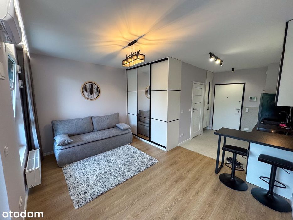 Nowa kawalerka z balkonem, klimatyzacją – pierwszy wynajem, Mokotów