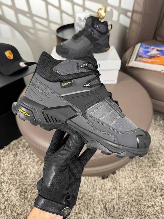 !ХУТРО! Salomon X Ultra 4 Mid (Gore-Tex) Grey/Black 41 42 43 44 45 46