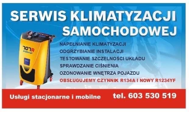 Serwis klimatyzacji samochodowej Mobilny i Stacjonarny