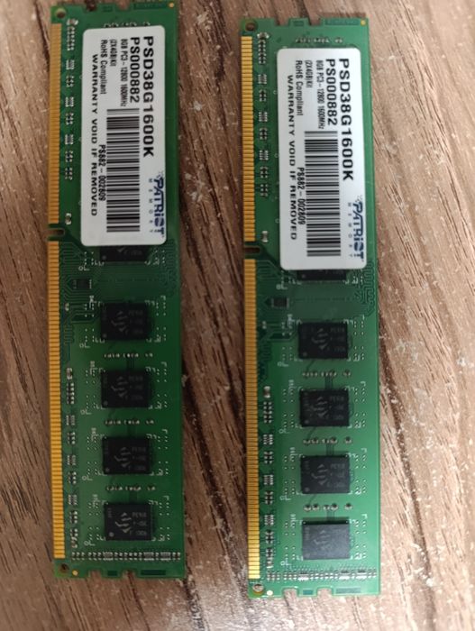 Patriot RAM DDR3 1600 MHz 8 Gb (2х4 Gb)