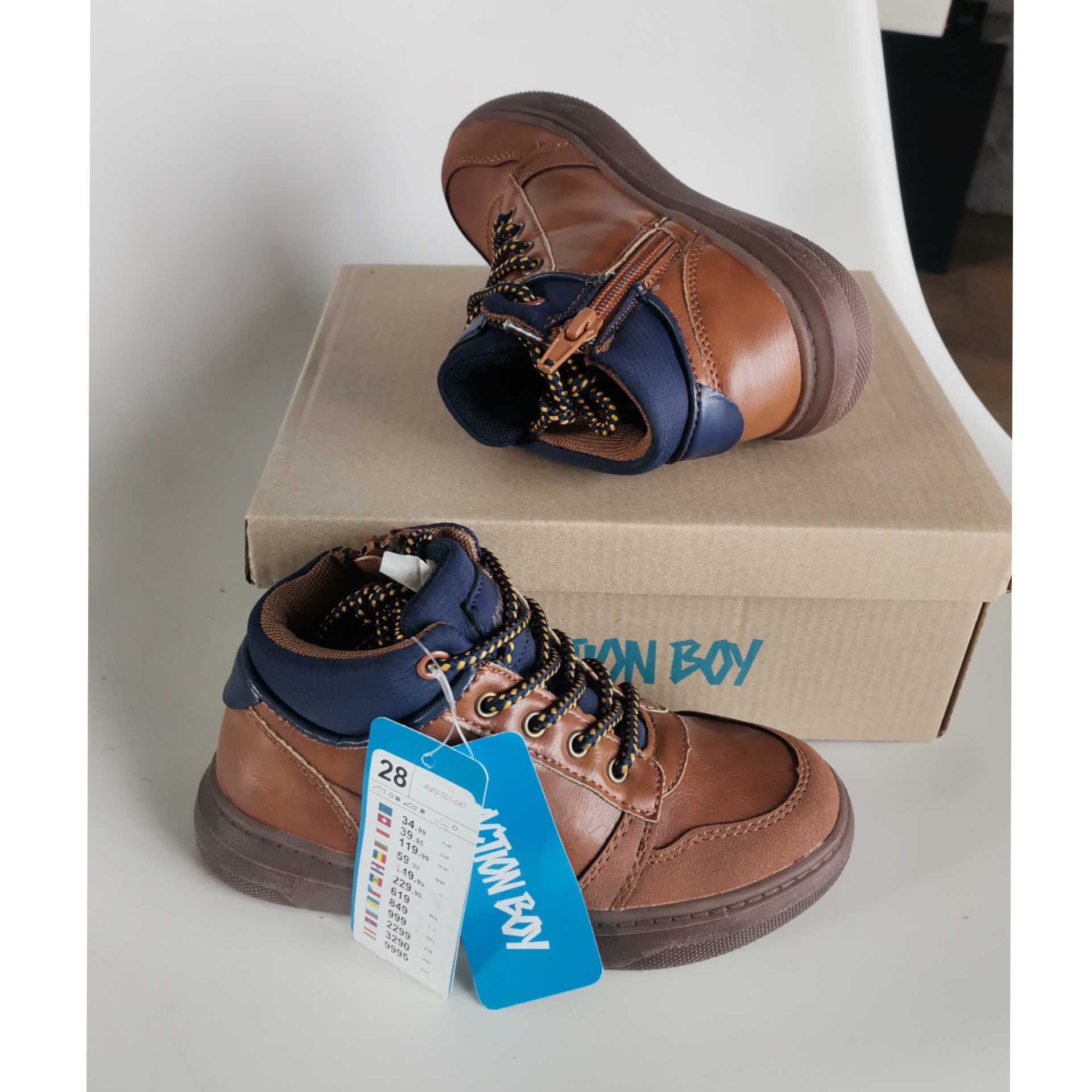 Nowe buty 28 dł 18 cm przejściowe butyAction Boy CCC buty 28 botki