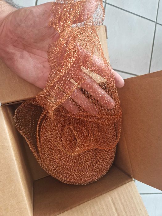 plecionka siatkowa -  miedziana