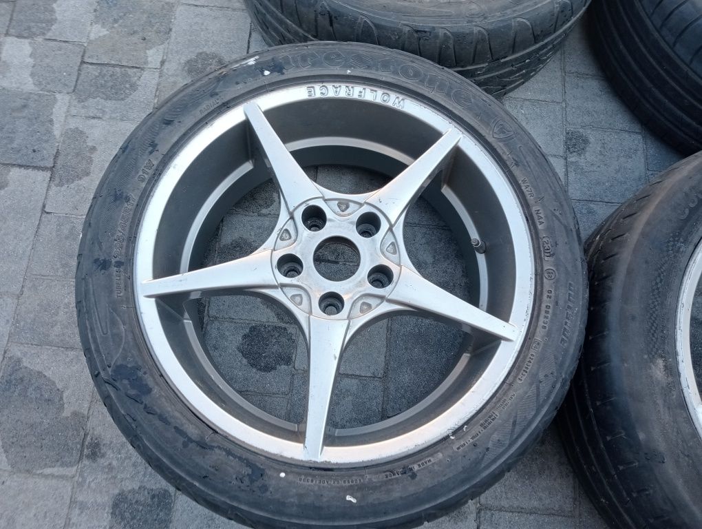 Felgi CMS 5x114.3 17 cali 7j et 40 WOLFRACE komplet cena sztuka