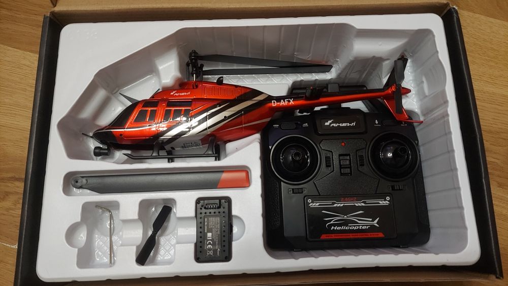 Helikopter jednowirnikowy Amewi wada baterii.