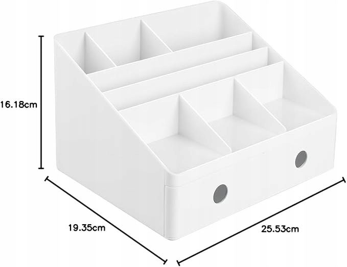 InterDesign Linus Organizer na biurko z szufladami BIAŁY