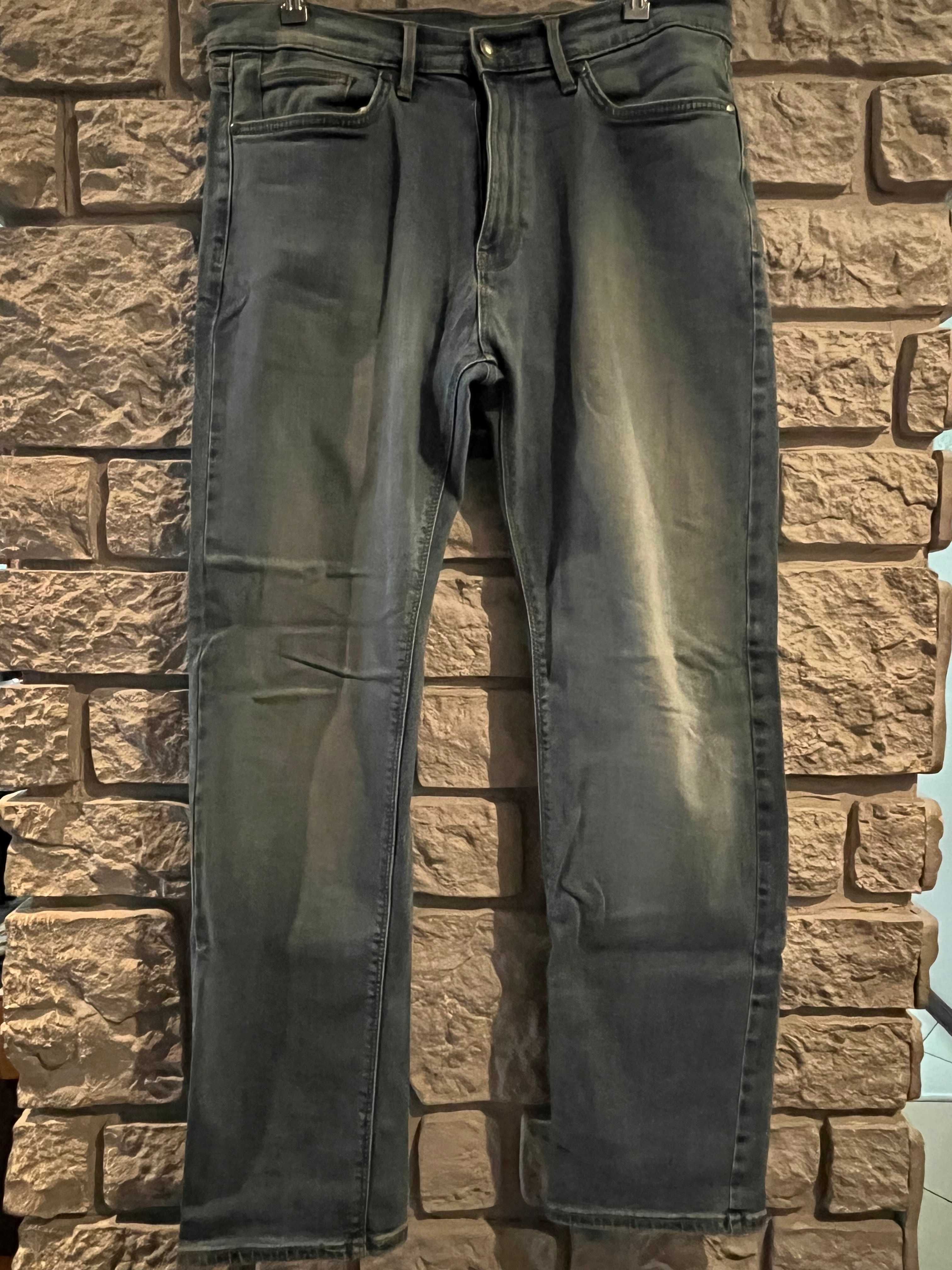 Spodnie niebieskie jeans M&S straight W32 L31