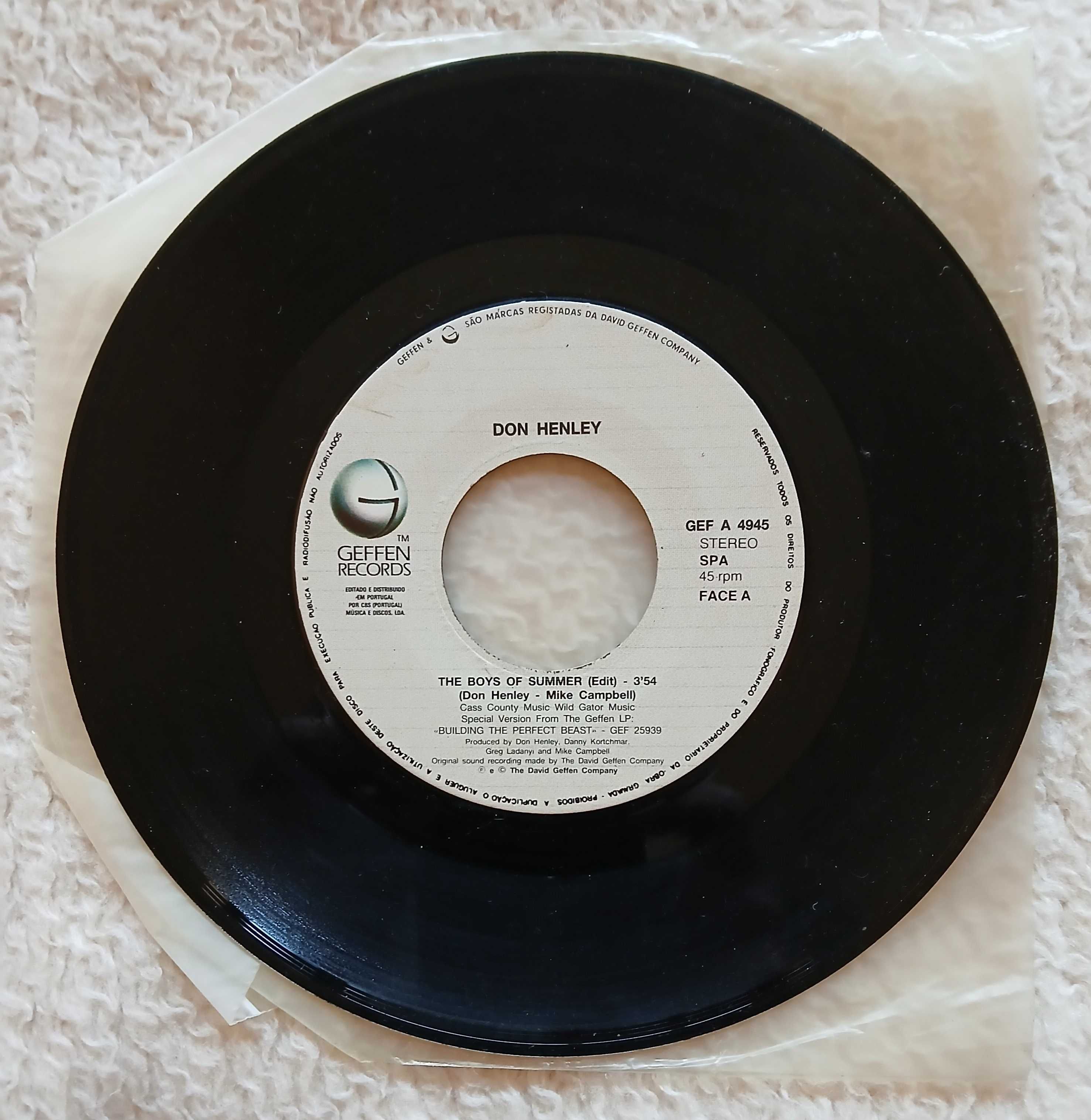 Don Henley – The Boys Of Summer (Vinyl, Single, 7")