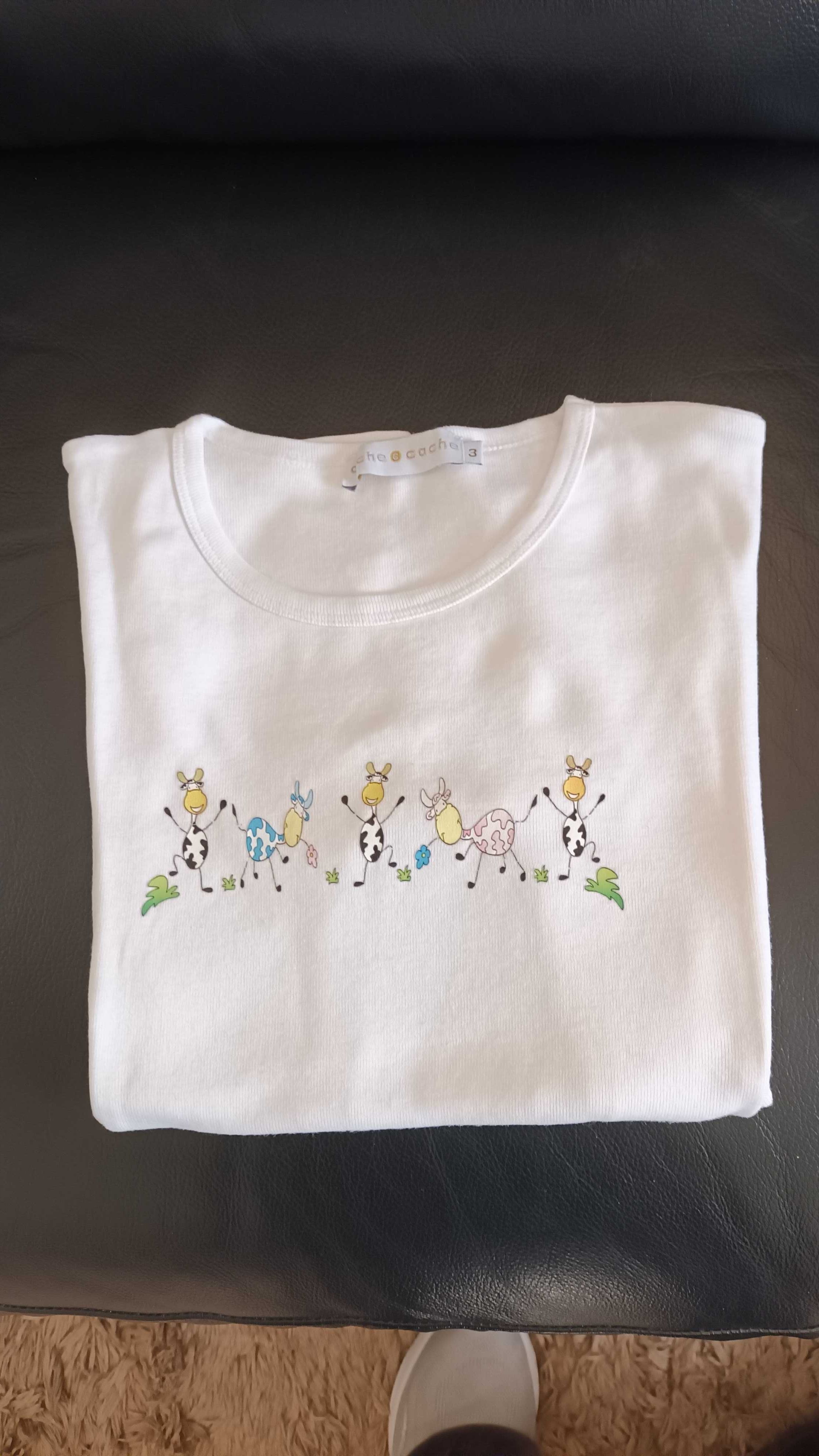 T-shirt branca da cache cache