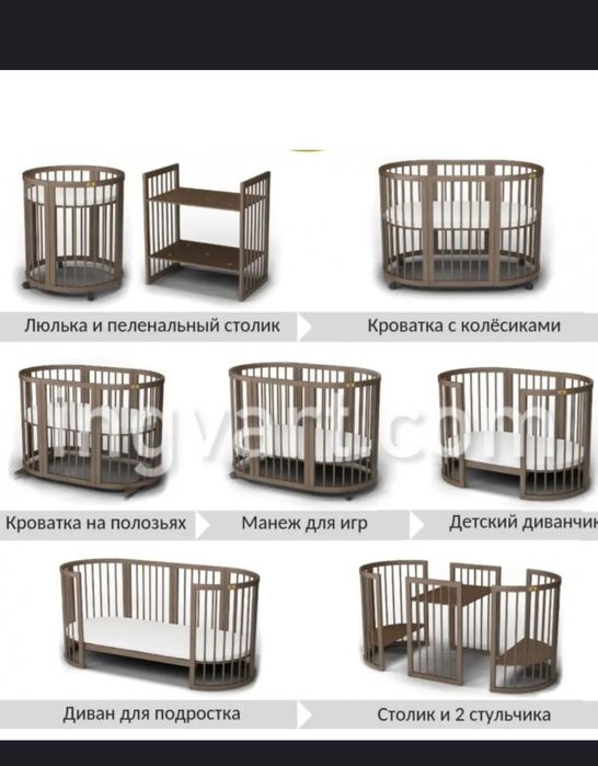 Продам ліжко-трансформер, ліжечко Ingvart, 9 в 1