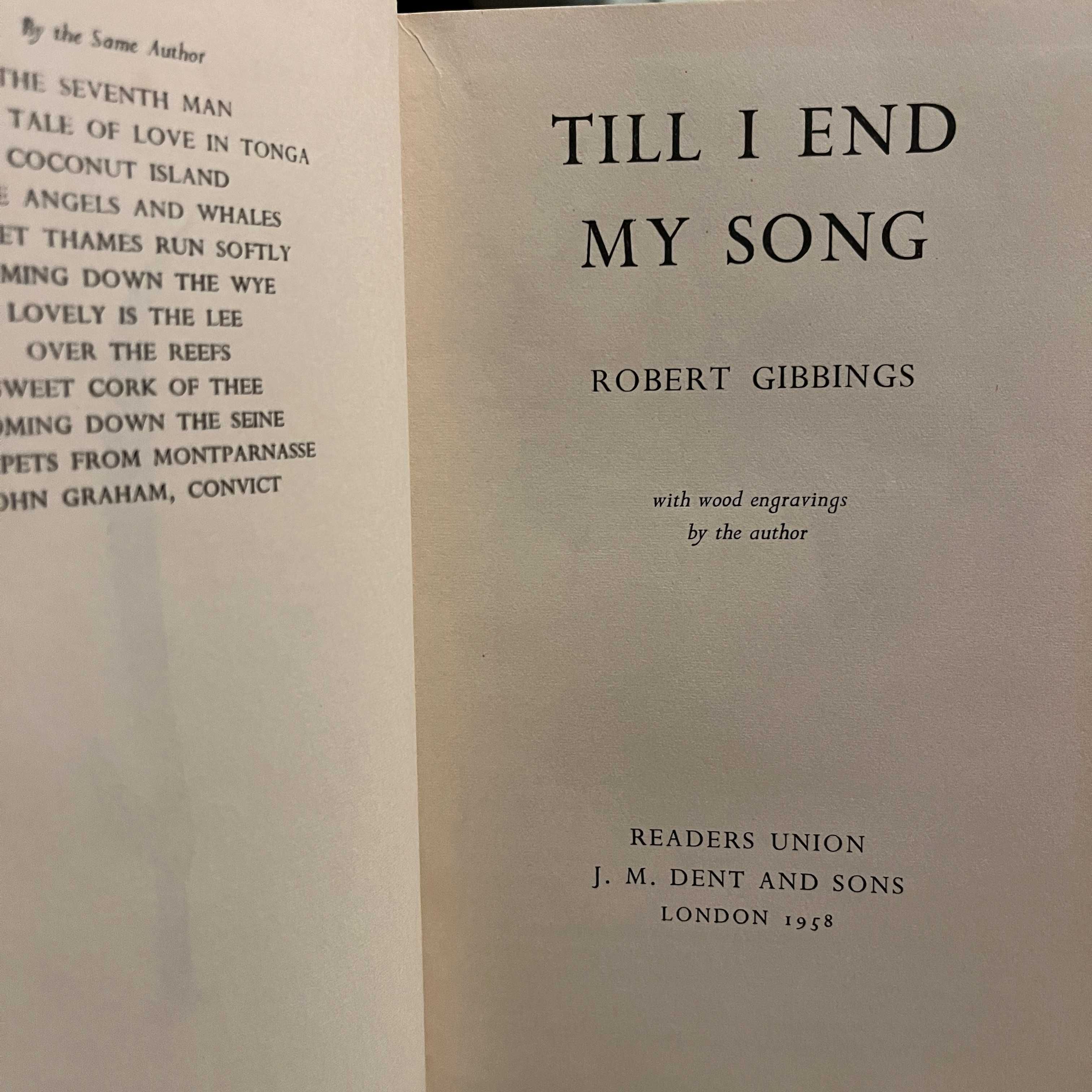 Robert Gibbings - Till I End my Song (envio grátis)