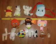 Мягкая игрушка маленькая корова тюлень мишка кот жираф