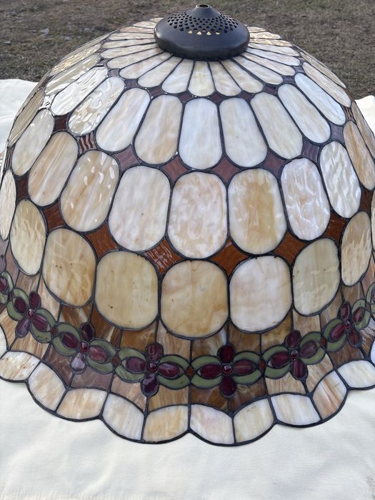 Klosz  , abażur  do lampy wiszącej, jak Tiffanny śred .  93 cm witraz