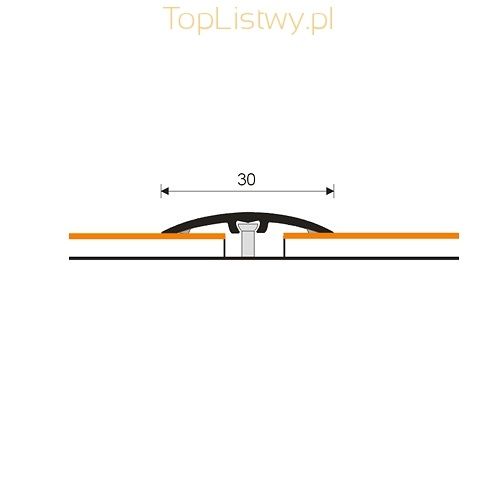 Listwa Progowa aluminiowa 30mm buk dł 1,8m