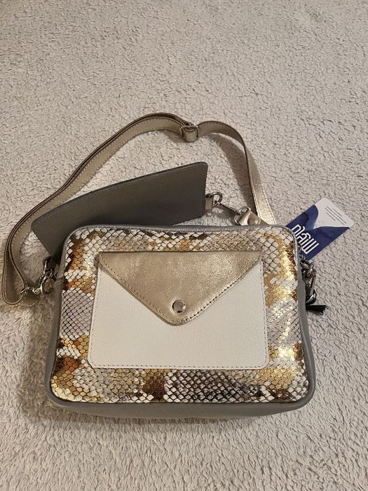 Torebka marki Mięta, Double Bag - anielski wąż, NOWA