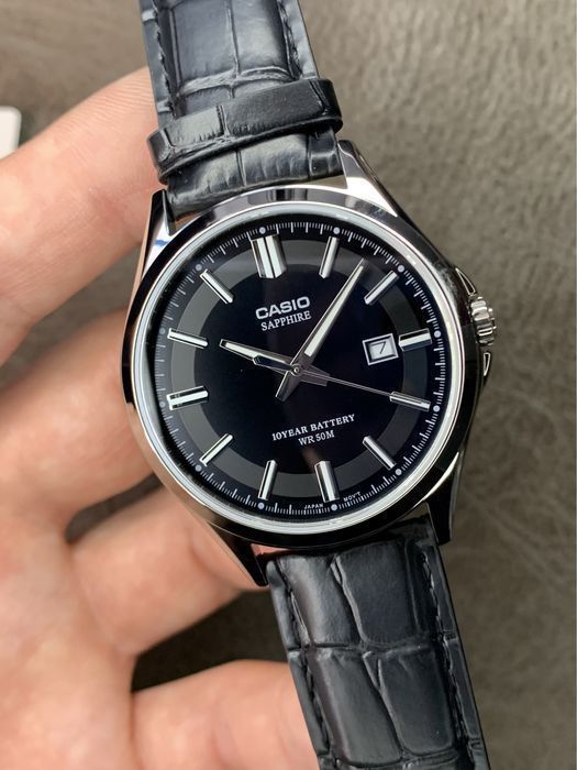 Годинник чоловічий CASIO MTS-100L-1A Оригінал Гарантія Сапфір Касио