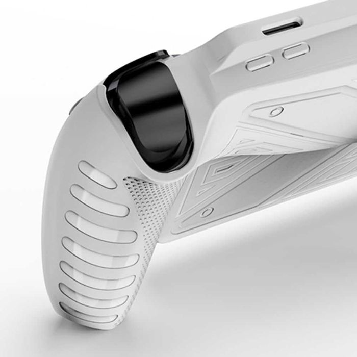 Etui Ochronne TPU ze Stojakiem do PS5 Portal Ergonomiczny Uchwyt Białe
