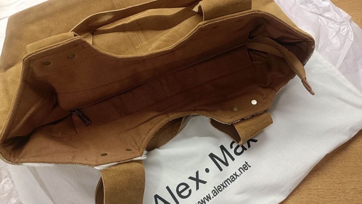 Shopper bags Alex Max skóra naturalna