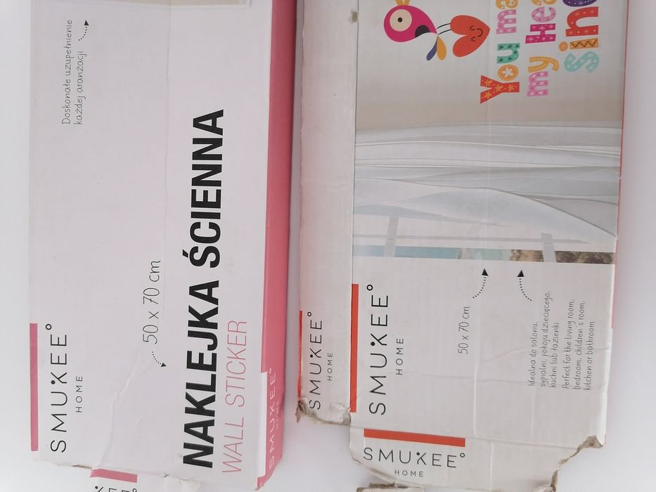 Naklejki ścienne, 2 szt