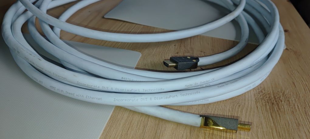 Kabel przewód hdmi supra hd5 5m do projektora konsoli