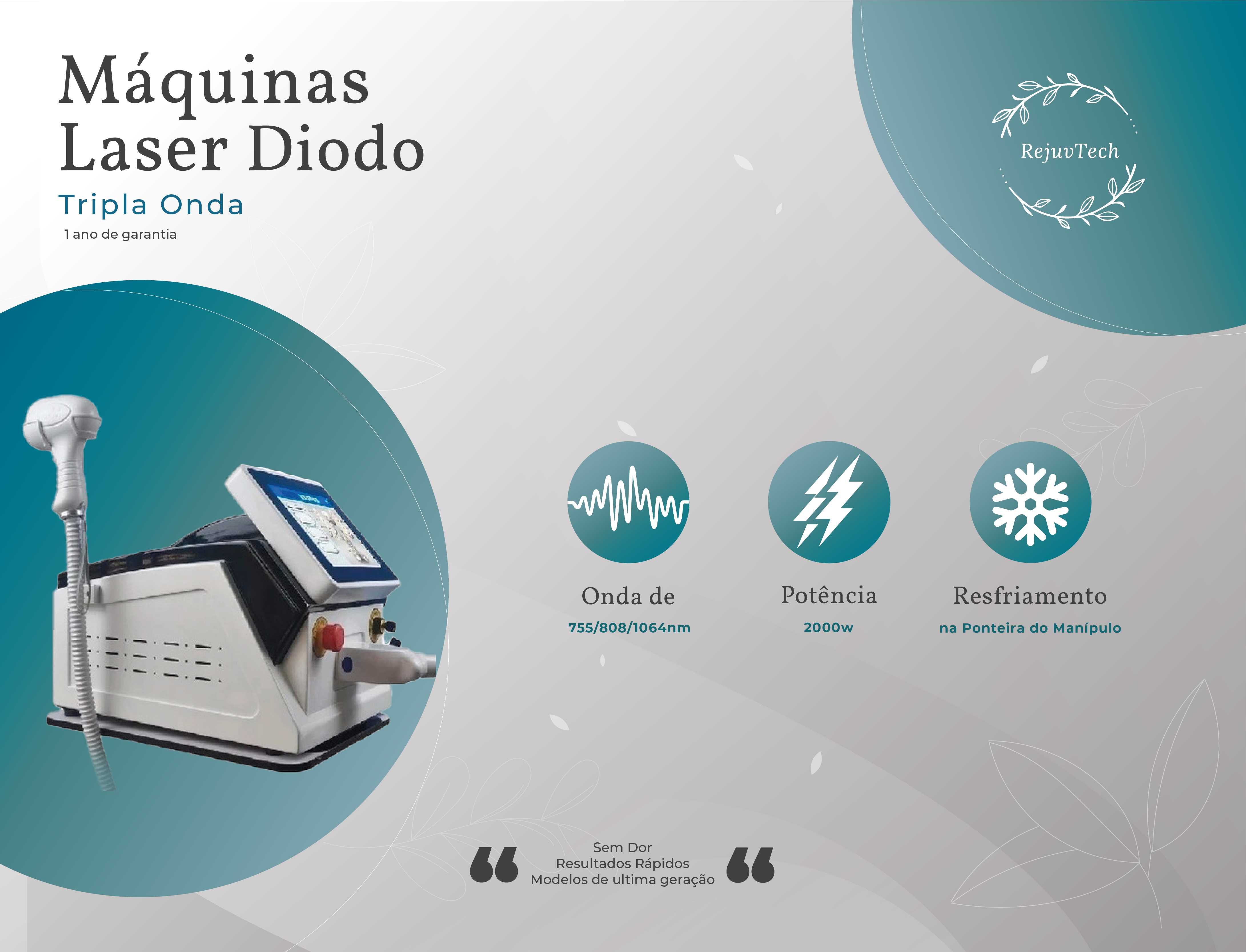 Maquina Laser Diodo Tripla Onda [NOVA]